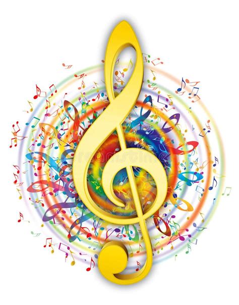 Illustration About Colorful Music Elements In Color Circle With Soft