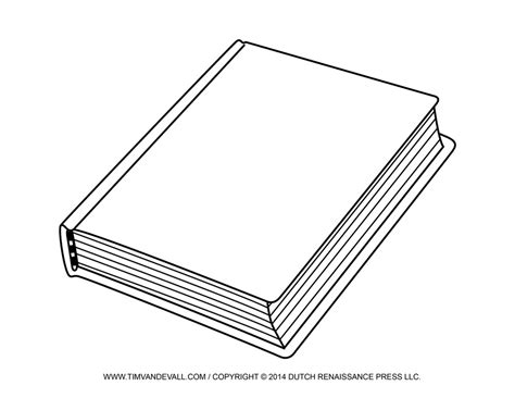 Free Blank Book Cover Template Book Report And Reading Clip Art Tims