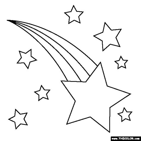 Free Shooting Star Out Line Download Free Shooting Star Out Line Png