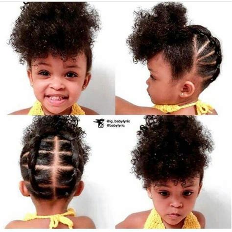 Puff Ball Hairstyle For Toddlers Little Girls Hairstyles Pinterest