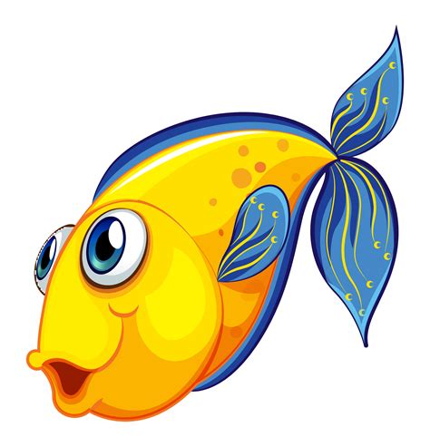 A Yellow Fish 522838 Vector Art At Vecteezy