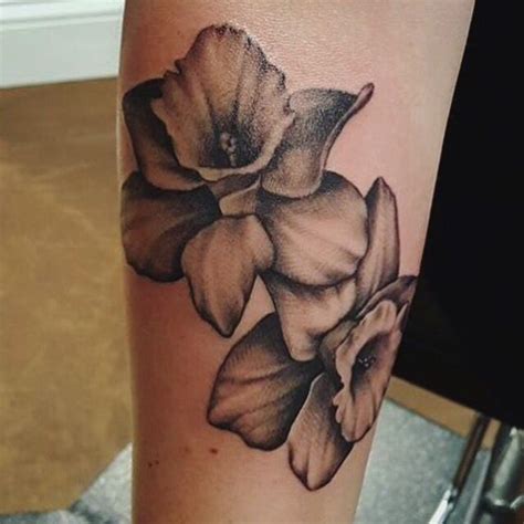 Daffodil Tattoo Birth Flower Tattoos Daffodil Tattoo Half Sleeve Tattoo