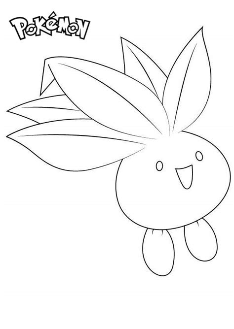 Oddish From Pokemon Coloring Pages Free Printable Coloring Pages
