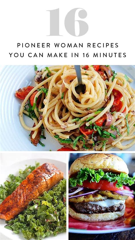 Pioneer woman is amazing, but her recipes always seem so unhealthy. 16 Pioneer Woman Recipes You Can Make in 16 Minutes ...