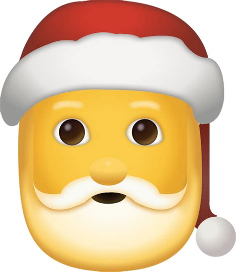 Santa Emoji Free Download Ios Emojis Emoji Island