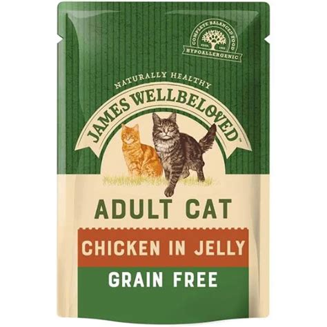 James Wellbeloved Cat Grain Free Adult Chicken Pouches 12x85g