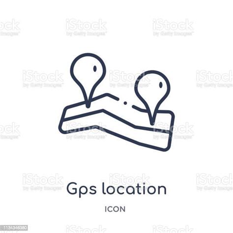 Linear Gps Location Icon From Maps And Locations Outline Collection
