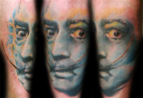 Salvador Dali Tattoo By Rob Mcclurg Sikink Studios Tattoo Las Vegas