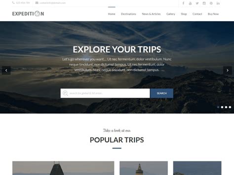 Download Free Expedition Wordpress Theme Justfreewpthemes