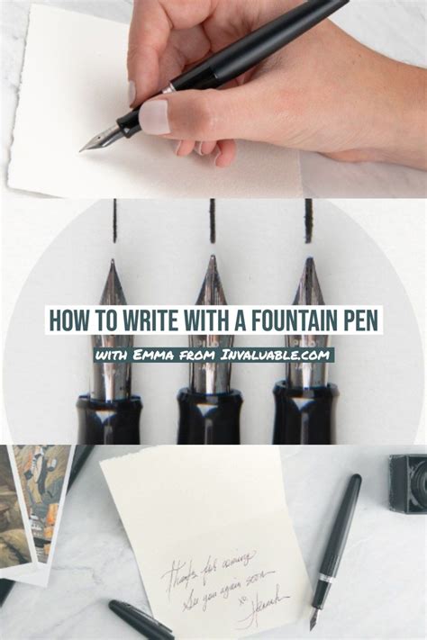 How To Write With A Fountain Pen Fountain Pens Writing Fountain Pens