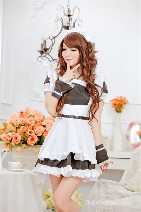 Black Sweet Short Sleeves Strapless French Maid Uniform Maid Uniform French Maid Uniform