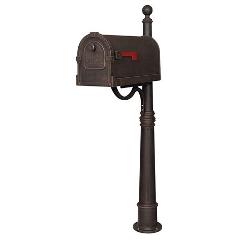 amco victorian cast aluminum pedestal residential mailbox vm prime mailboxes