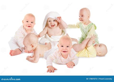 Many Joyful Smiling Babies Royalty Free Stock Photo Image 17887075
