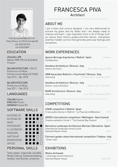 Curriculum vitae 358 cv template documents that you can download, customize, and print for free. Curriculum Vitae 2019 by Francesca Piva - Issuu