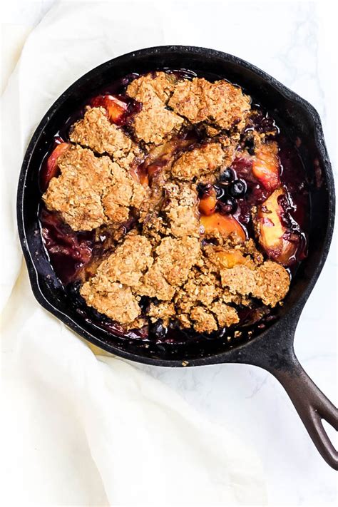 Without a doubt, chocolate is one of the most common food obsessions out there. Vegan Peach Blueberry Cobbler (gluten-free) - Emilie Eats