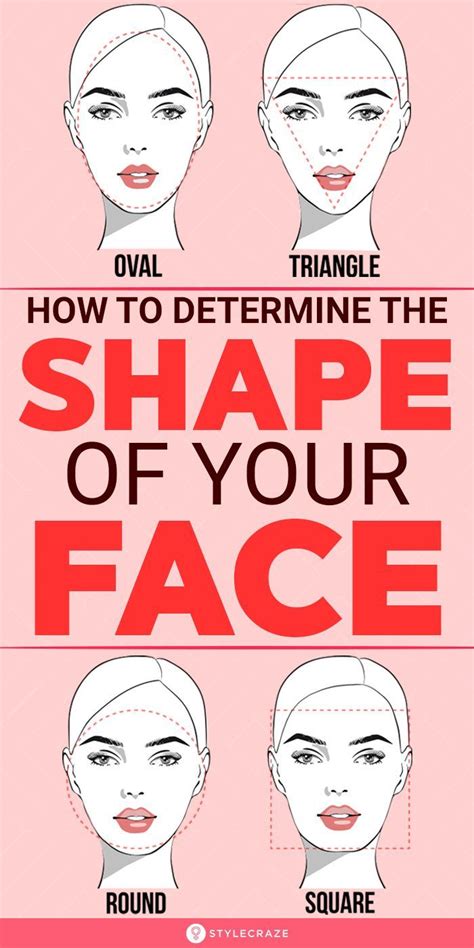 How To Determine The Shape Of Your Face And 6 Different Types Face Shape Hairstyles Whats My