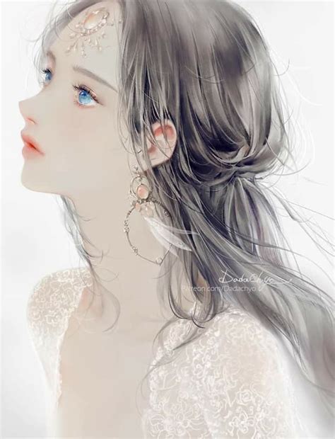 Anime Portrait Art 2에 있는 Dawn Washam🌹님의 핀 예술 소녀 얼굴 그림 인어 그림