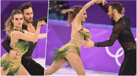 Gabriella Papadakis Nip Slip In Winter Olympics Video French Ice