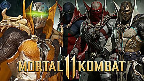 Mortal Kombat 11 All Spawn Skins Gear Intros And Victory Poses