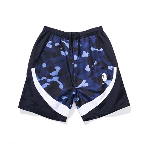 Bape Color Camo Color Block Shorts Blue Bape Hoodie