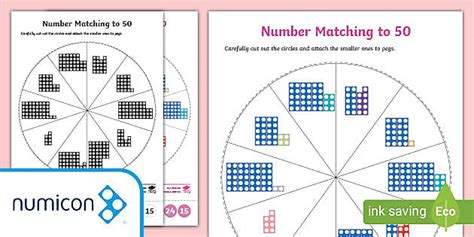 Numicon Shapes To 50 Matching Pegs Maths Activity Twinkl