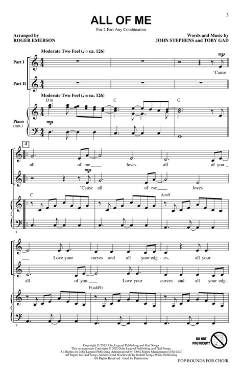 Pop Rounds For Choir Sheet Music Roger Emerson 2 Part Choir