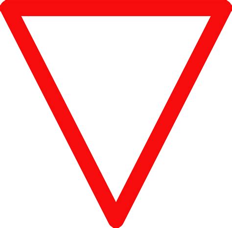 Give Way Sign Yield Sign Png Picpng