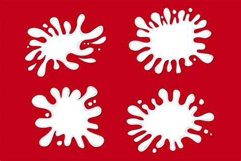 Milk Splat Blot Vector Eps Svg Png Transparent