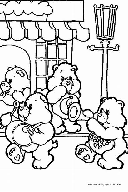 Coloring Pages Care Bears Bear Cartoon Sheets