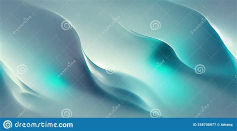 A Smooth Flowing Flow With Bluish White Wavy Forms And A Blurring