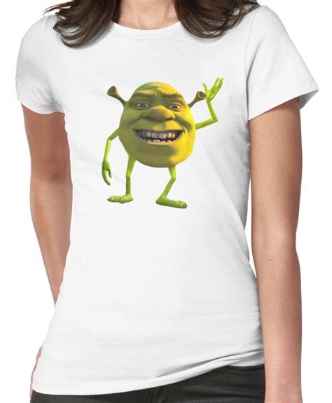 Shrek Wazowski Fitted T Shirt By Greedretro Weird Shirts T Shirts