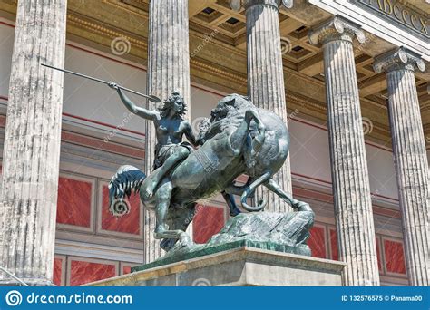 Statue In Front Of Altes Museum In Berlin Germany Stock Image Image Of Horse Famous 132576575