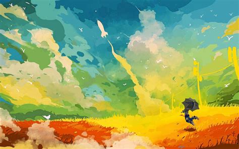 Landscape Colorful Fantasy Art Wallpapers Hd Desktop