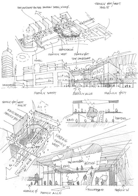 A Collection Of Random Concept Sketches Architecture Concept Diagram