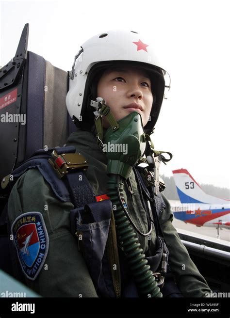 File A Young Female Fighter Plane Pilot Of Chinese Pla Air Force