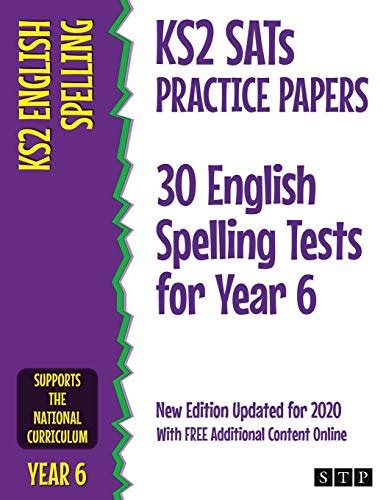 Ks2 Sats Practice Papers 30 English Spelling Tests For Year 6 By Stp Books Used