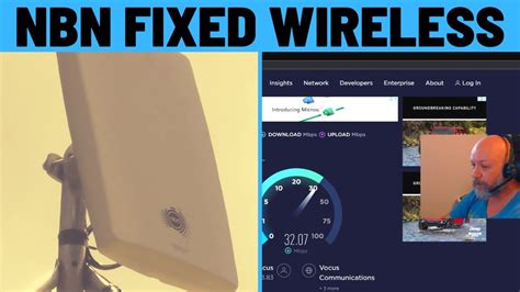 Nbn Fixed Wireless Antenna Speed Test Comparison Versus Adsl Youtube