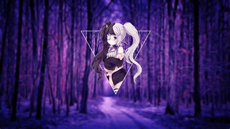 Purple Pc Anime Wallpapers Wallpaper Cave