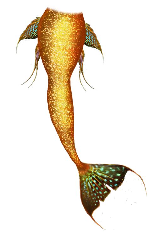 Golden Mermaid Tail By Goth666moran On Deviantart