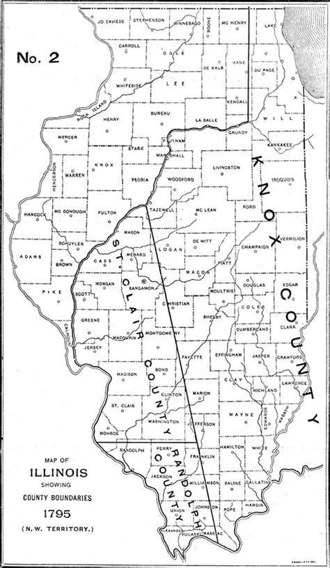 1795 Illinois County Formation Map