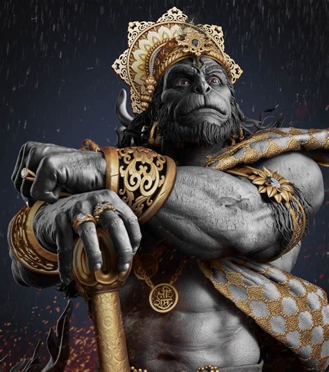 Zbrush Model Sculpture God Hanuman By Gaurav Kumar 3