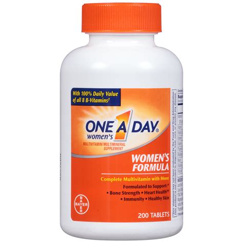 Multivitamins for women at any age; ONE A DAY Multivitamin/Multimineral, Women's, Tablets, 200 ...