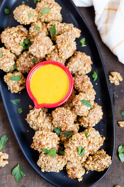 Bake the homemade chicken nuggets at 400f for 18 or so minutes, turning halfway. Walnut Crusted Baked Chicken Nuggets - California Walnuts