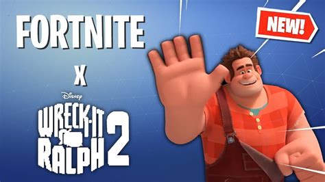 Fortnite X Wreck It Ralph Collab Disney Fortnite Promotion Youtube