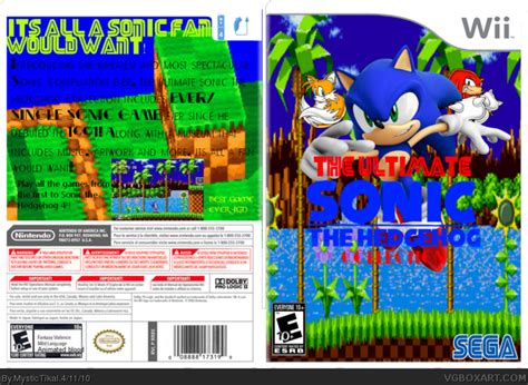 The Ultimate Sonic The Hedgehog Collection Wii Box Art Cover By Mystictikal