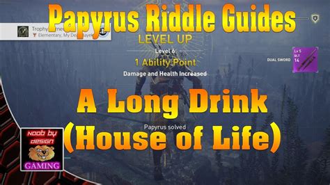 Assassins Creed Origins Papyrus Puzzle Guides A Long Drink House