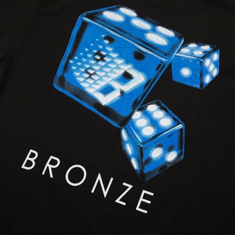 Bronze 56k Dice T Shirt Black Bro Su21 Dicetee Blk Consortium