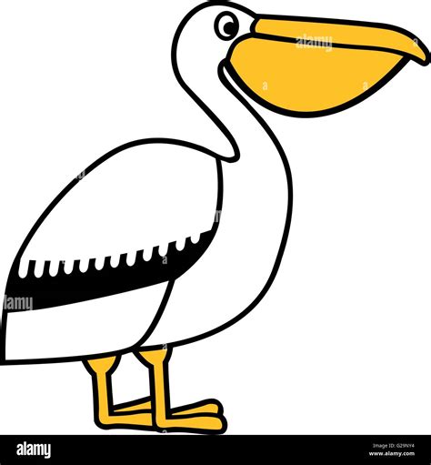 Pelican Symbol Stock Vector Images Alamy
