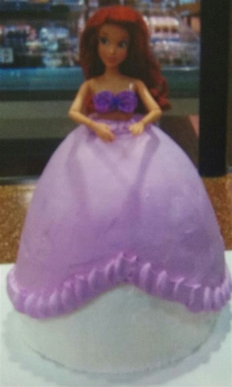 Princess jasmine doll cake this cake was for a birthday princess. Arial Doll Cake | Doll cake, Disney princess, Disney