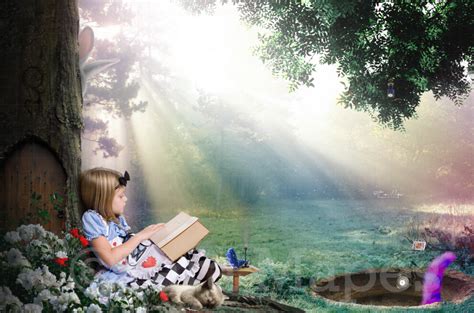 Alice By Tree Alice In Wonderland Inspired Tunnel Digital